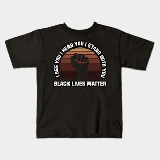 BLM Black Lives Mater Kids T-Shirt